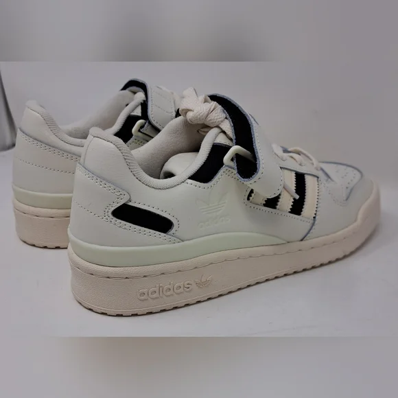 New adidas Women's Forum Low Shoes Sneakers Shoes Casual Off White Black 8.5 US - Picture 11 of 14